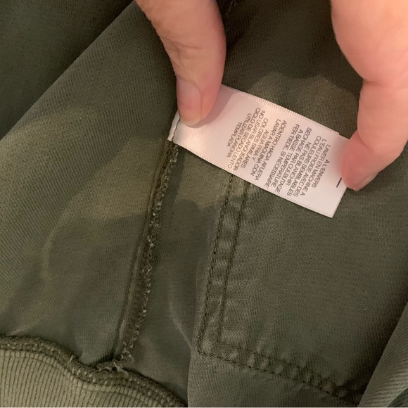 Kenneth Cole Army Green Coat Bomber Jacket Women’s Size S Full Zip - Picture 6 of 16